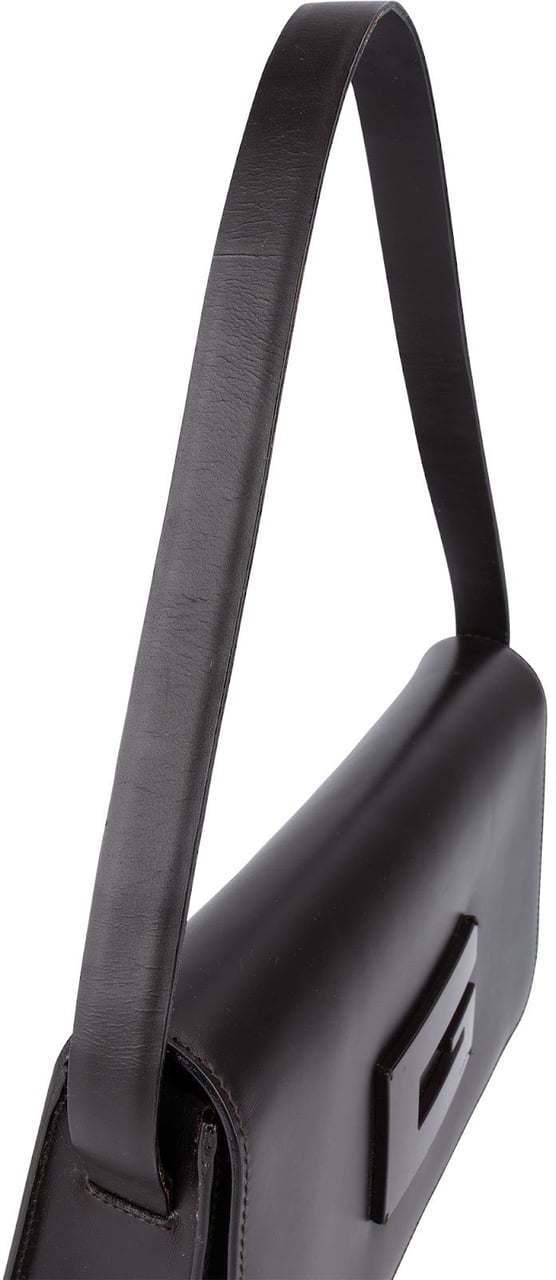 Gucci Gucci Patent Leather GG Shoulder Flap Bag Bruin