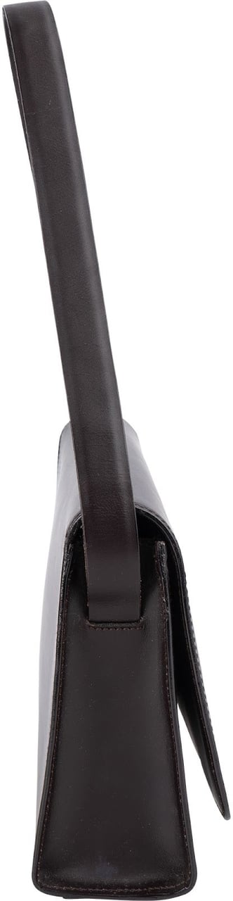 Gucci Gucci Patent Leather GG Shoulder Flap Bag Bruin