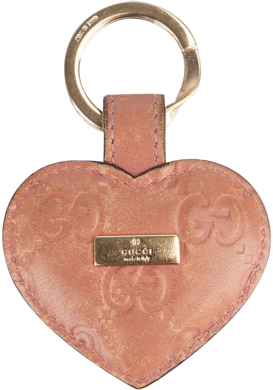 Gucci Gucci Guccissima Heart Key Pendant Rood