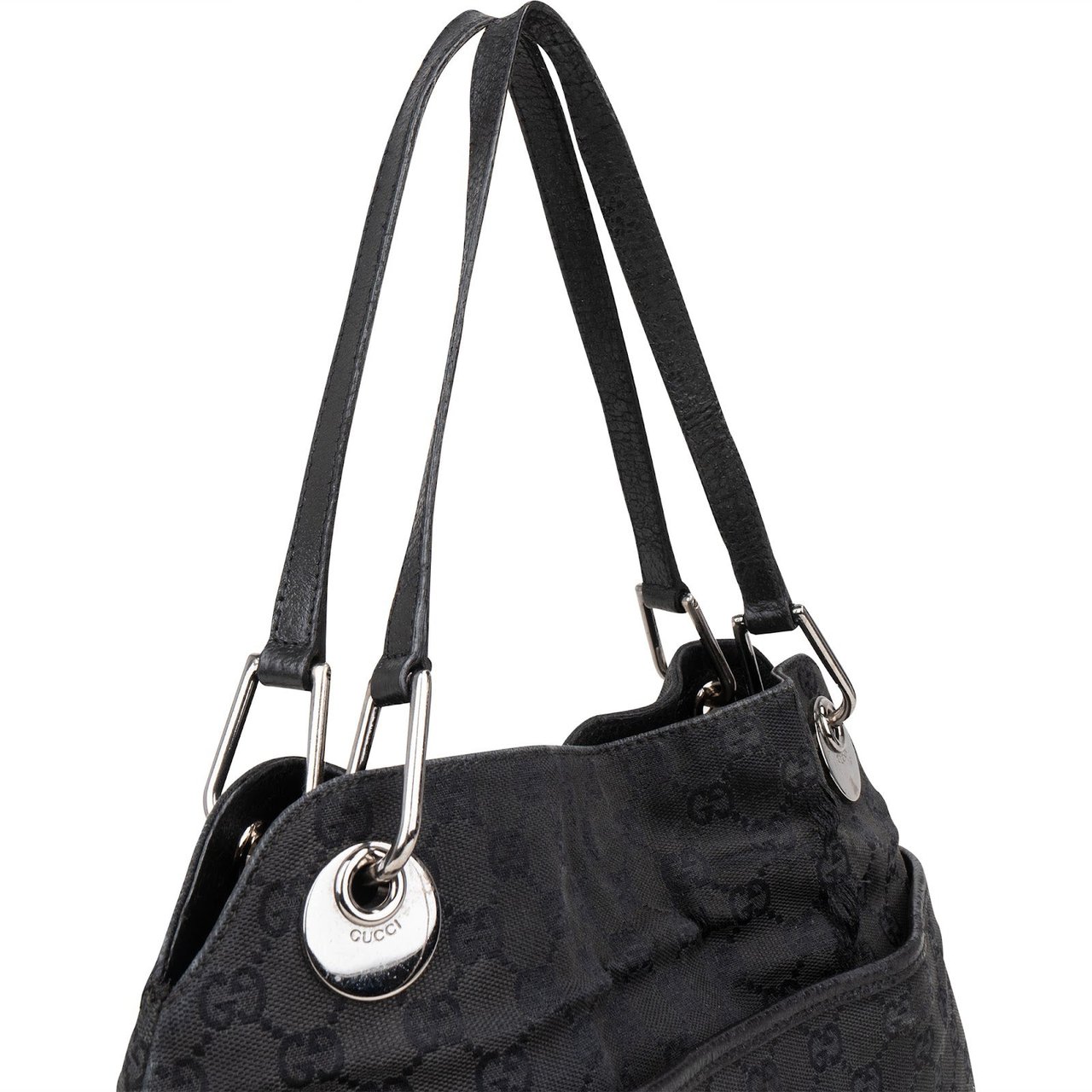 Gucci Gucci Monogram GG Eclipse Shoulder Bag Zwart