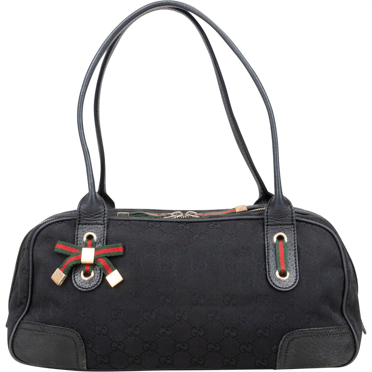 Gucci Gucci Monogram GG Princy Shoulder Bag Zwart