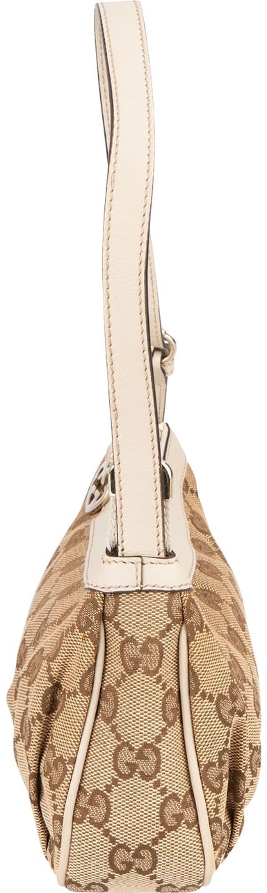 Gucci Gucci Monogram GG Heart Mini Shoulder Bag Beige