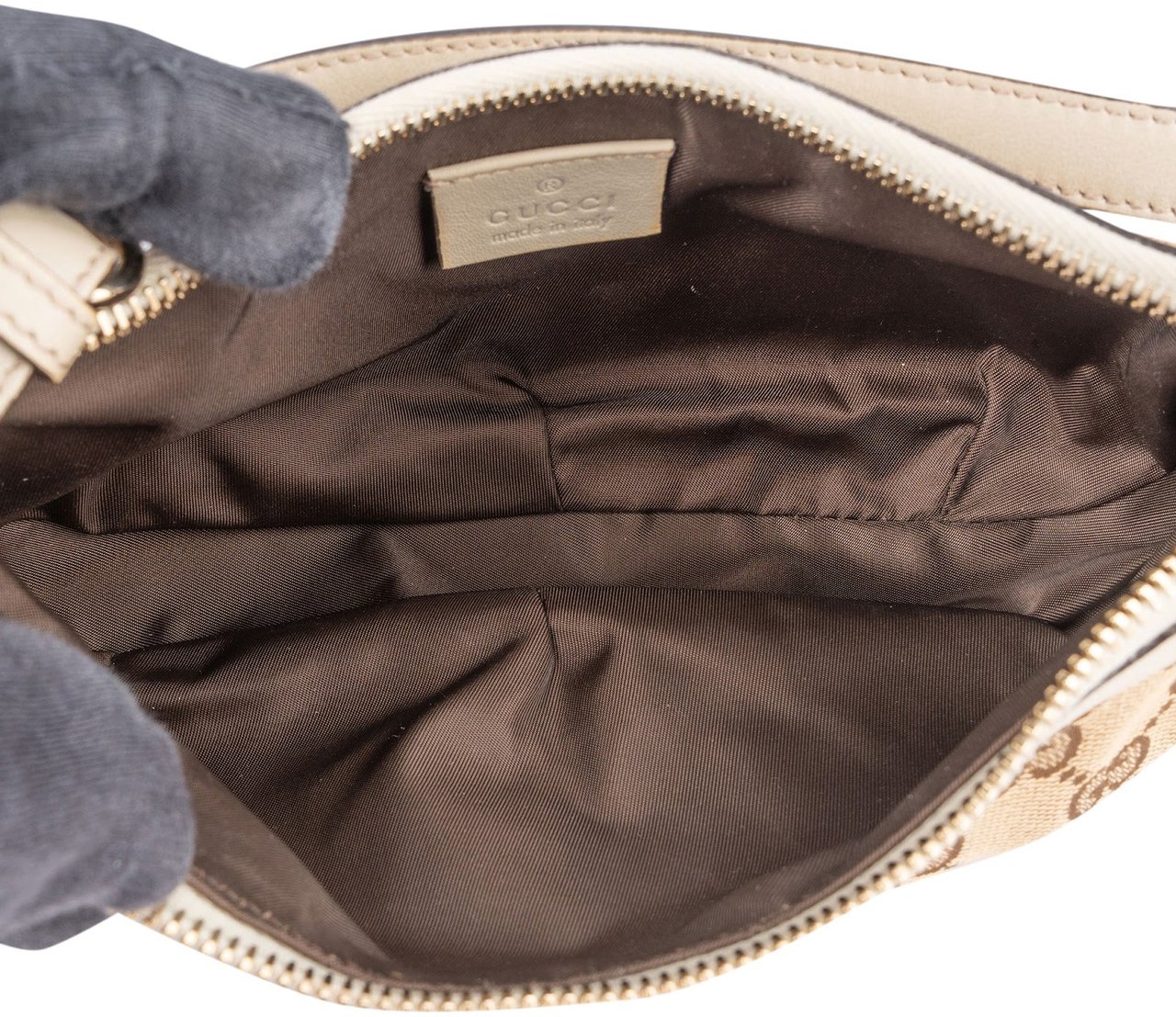 Gucci Gucci Monogram GG Heart Mini Shoulder Bag Beige