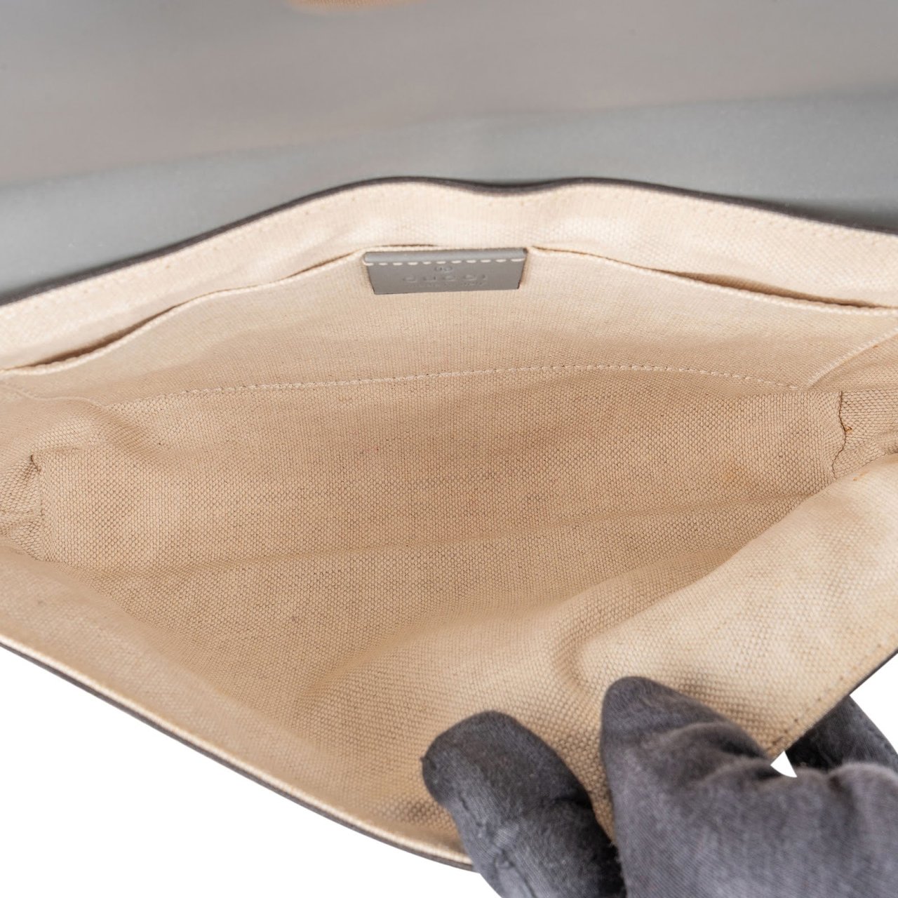 Gucci Gucci Supreme GG Monogram Flap Belt Crossbody Bumbag Beige