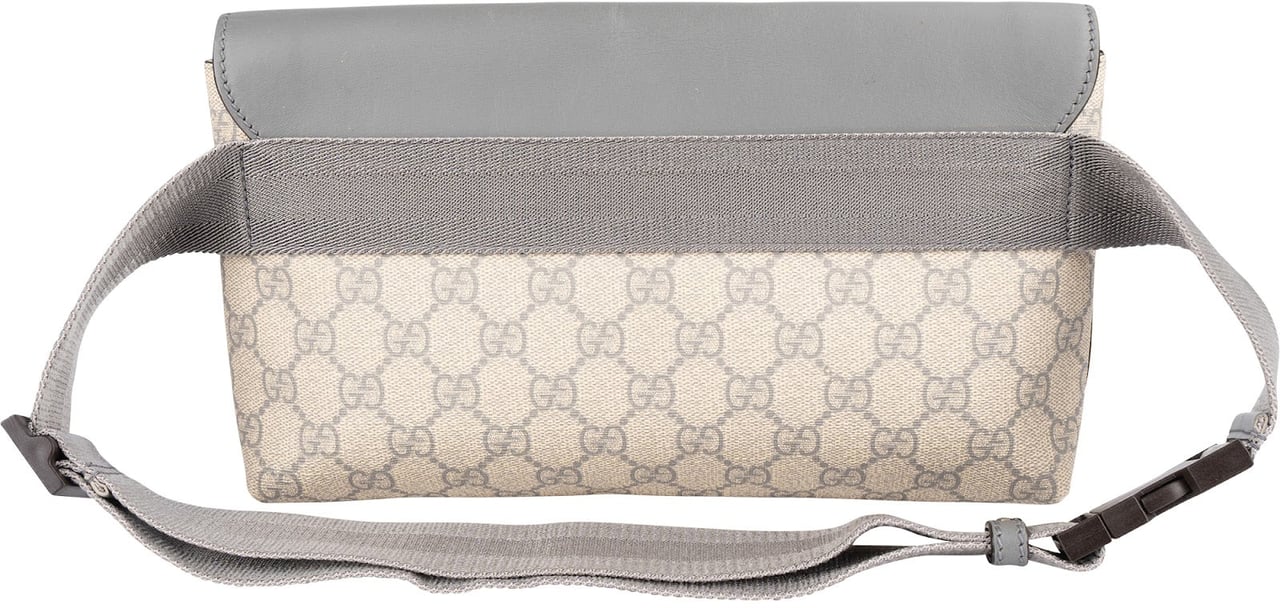 Gucci Gucci Supreme GG Monogram Flap Belt Crossbody Bumbag Beige