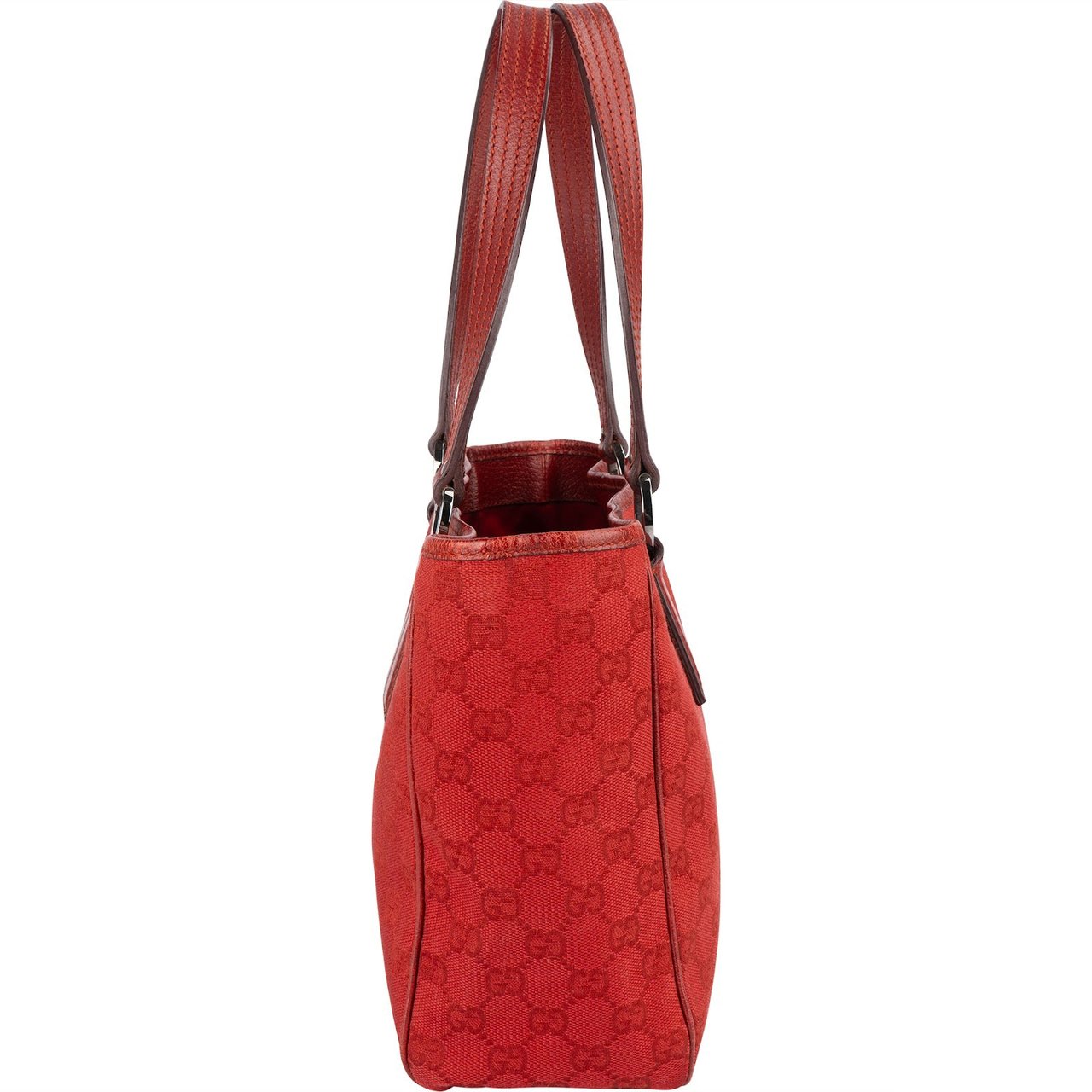 Gucci Gucci Monogram GG Canvas Shoulder Bag Rood