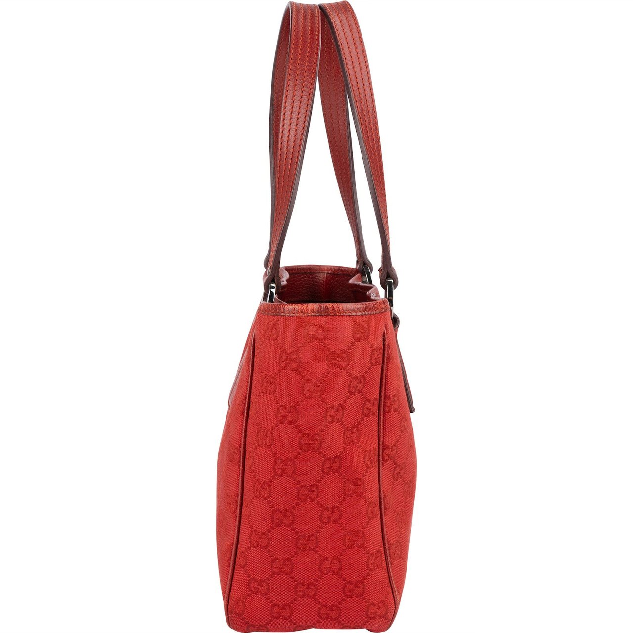 Gucci Gucci Monogram GG Canvas Shoulder Bag Rood