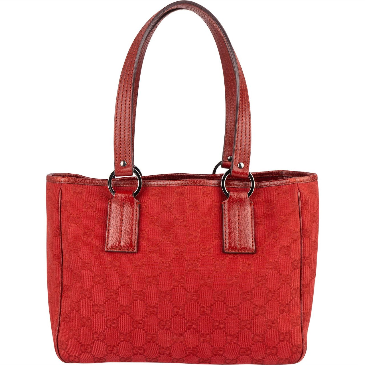 Gucci Gucci Monogram GG Canvas Shoulder Bag Rood