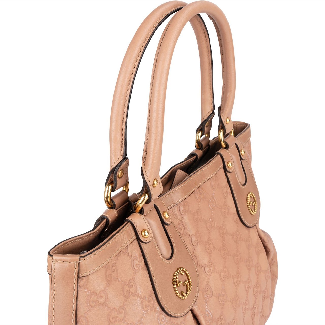 Gucci Gucci Leather GG Monogram Scarlet Handbag Rood