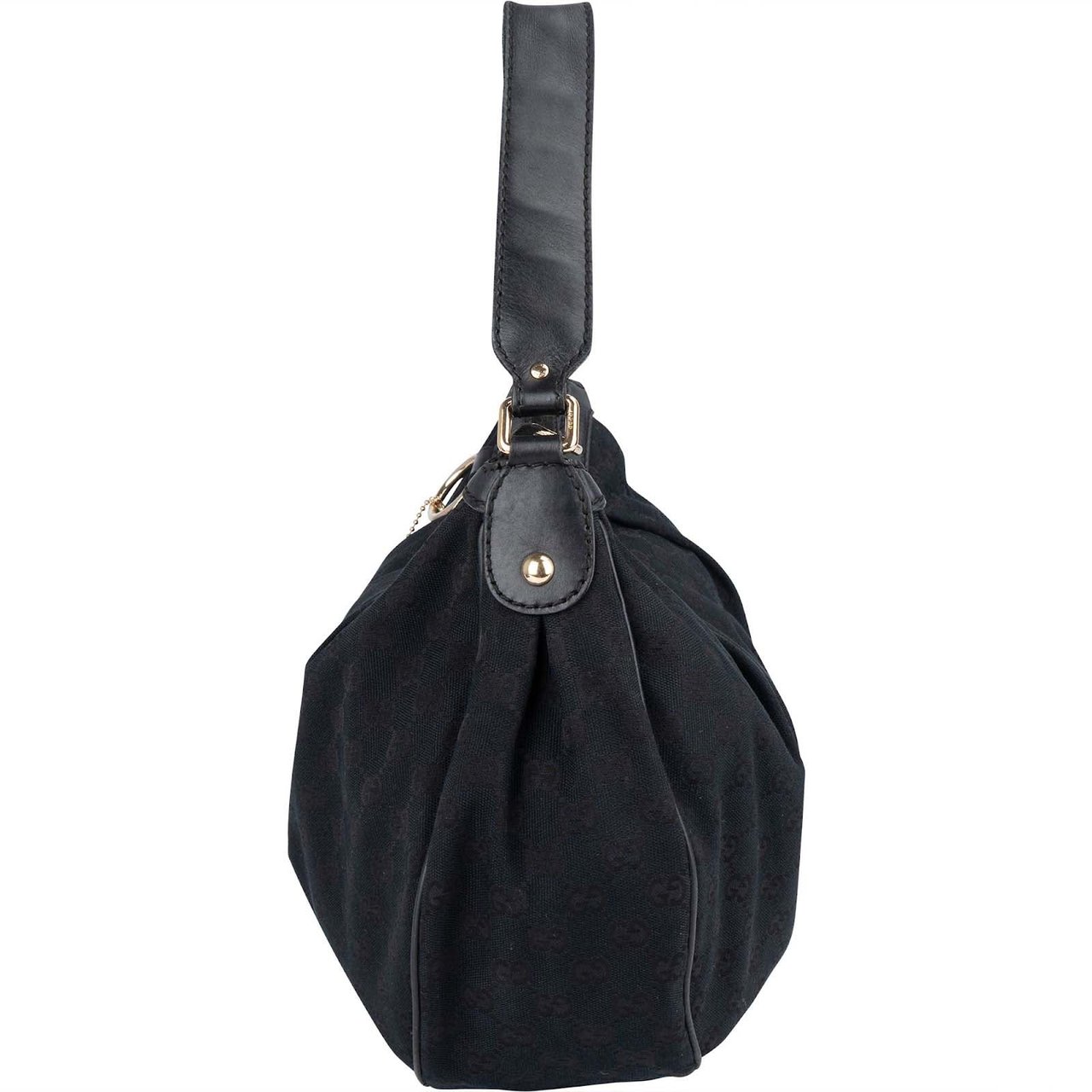 Gucci Gucci Monogram GG  Sukey Hobo Handbag Zwart