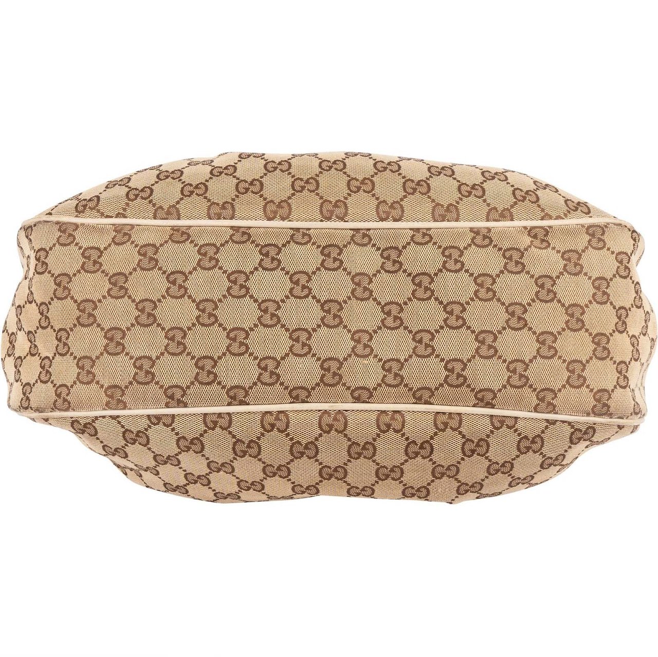 Gucci Gucci Monogram GG Sukey Hobo Handbag Beige