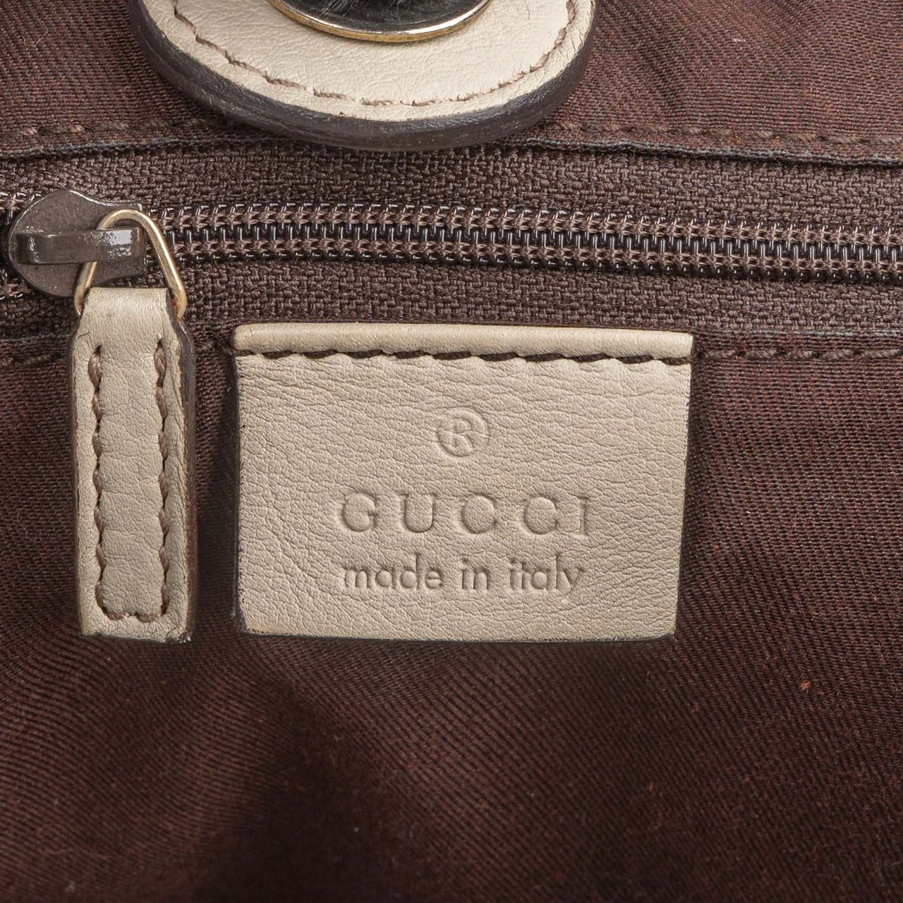 Gucci Gucci Monogram GG Canvas Sukey Hobo Handbag Beige