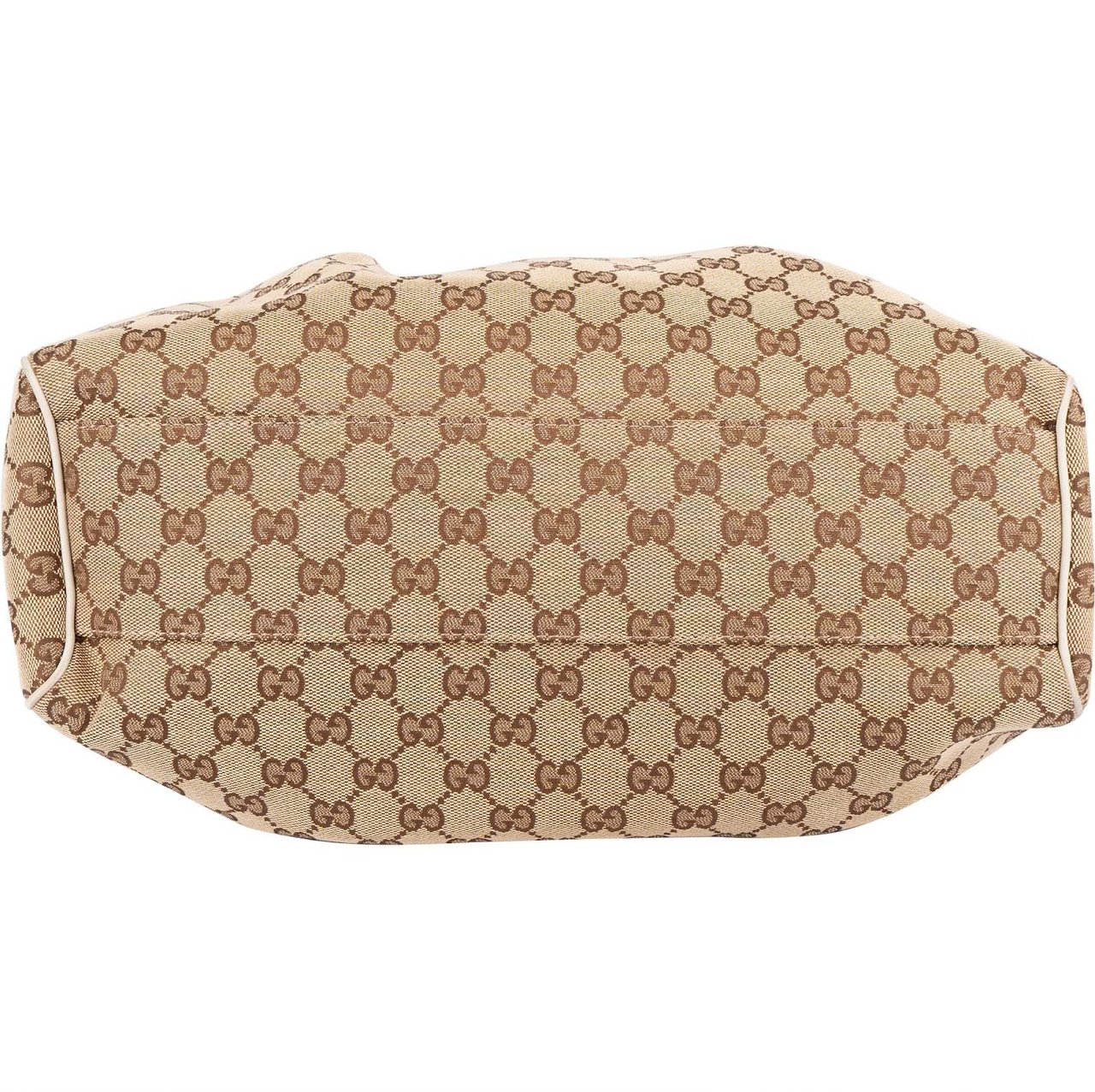 Gucci Gucci Monogram GG Canvas Sukey Hobo Handbag Beige