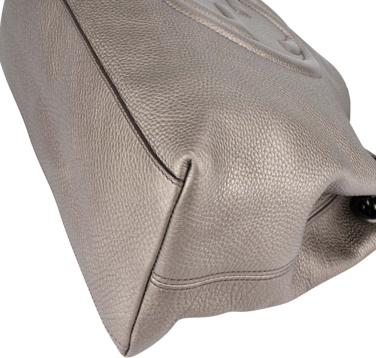 Gucci Gucci Metallic Leather GG Soho Shoulder Crossbody Bag Divers