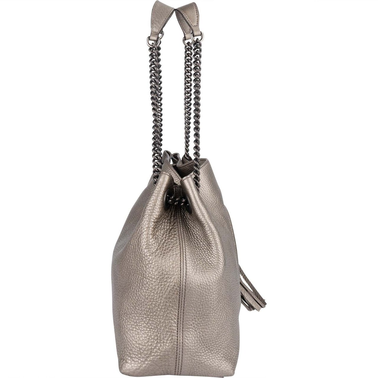 Gucci Gucci Metallic Leather GG Soho Shoulder Crossbody Bag Divers