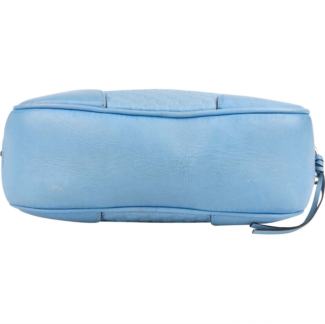 Gucci Gucci Microguccissima Leather Bree Crossbody Bag Lichtblauw