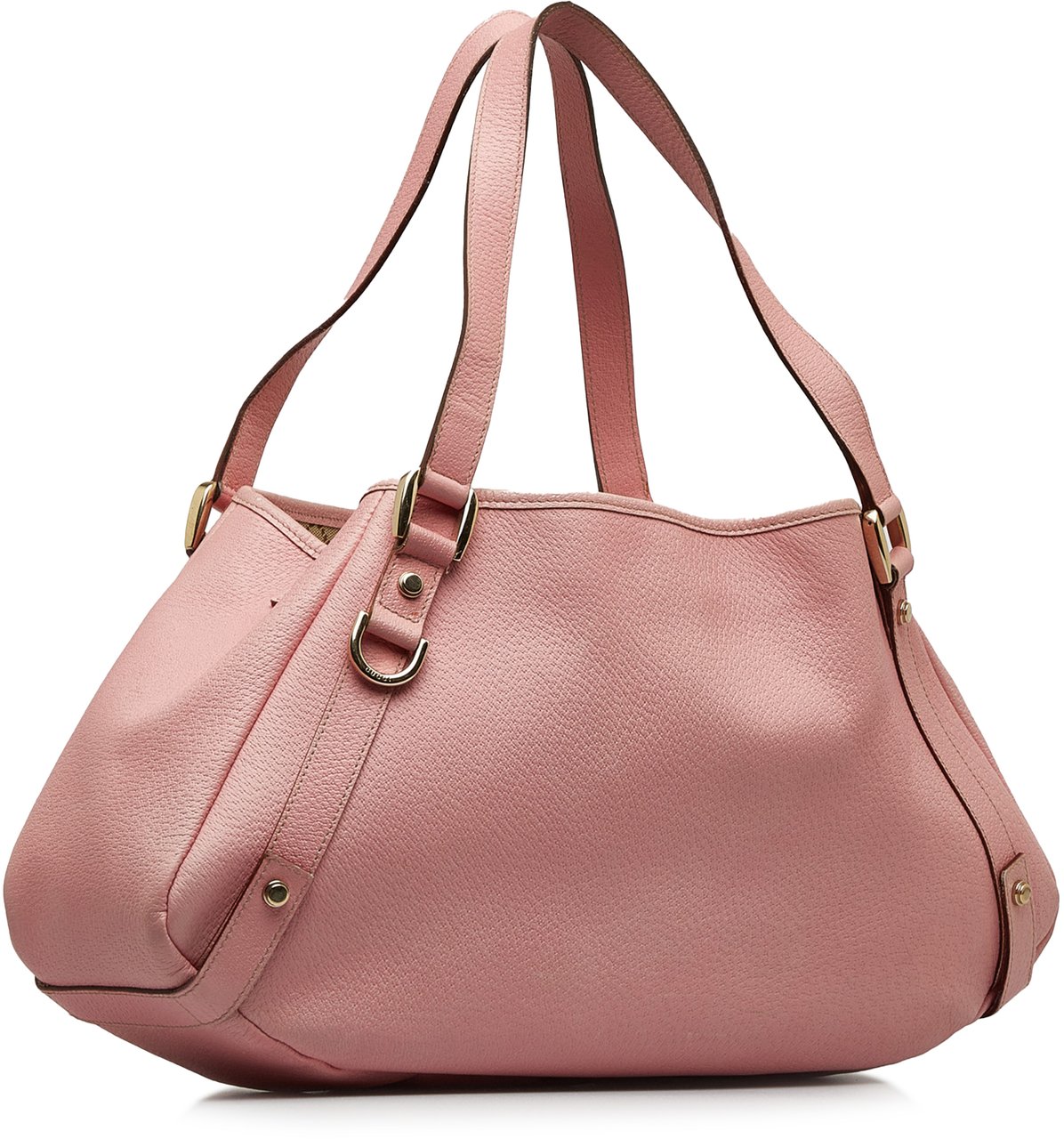 Gucci Leather Abbey D Ring Pelham Shoulder Bag Roze