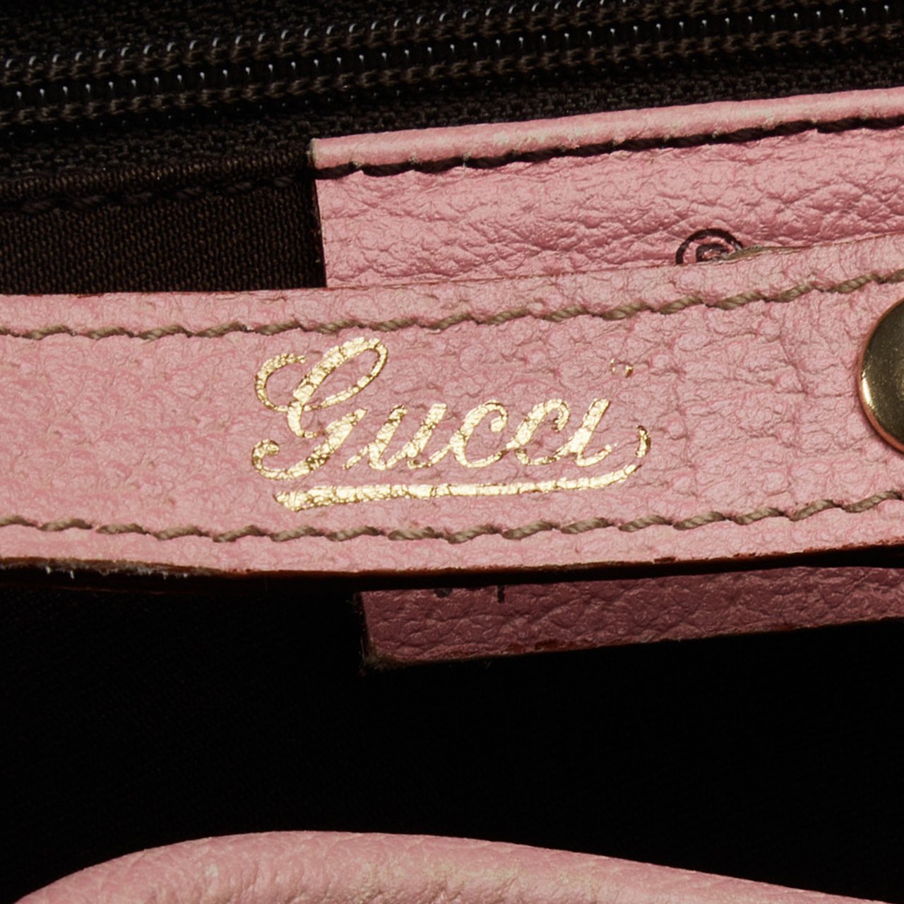 Gucci Leather Abbey D Ring Pelham Shoulder Bag Roze