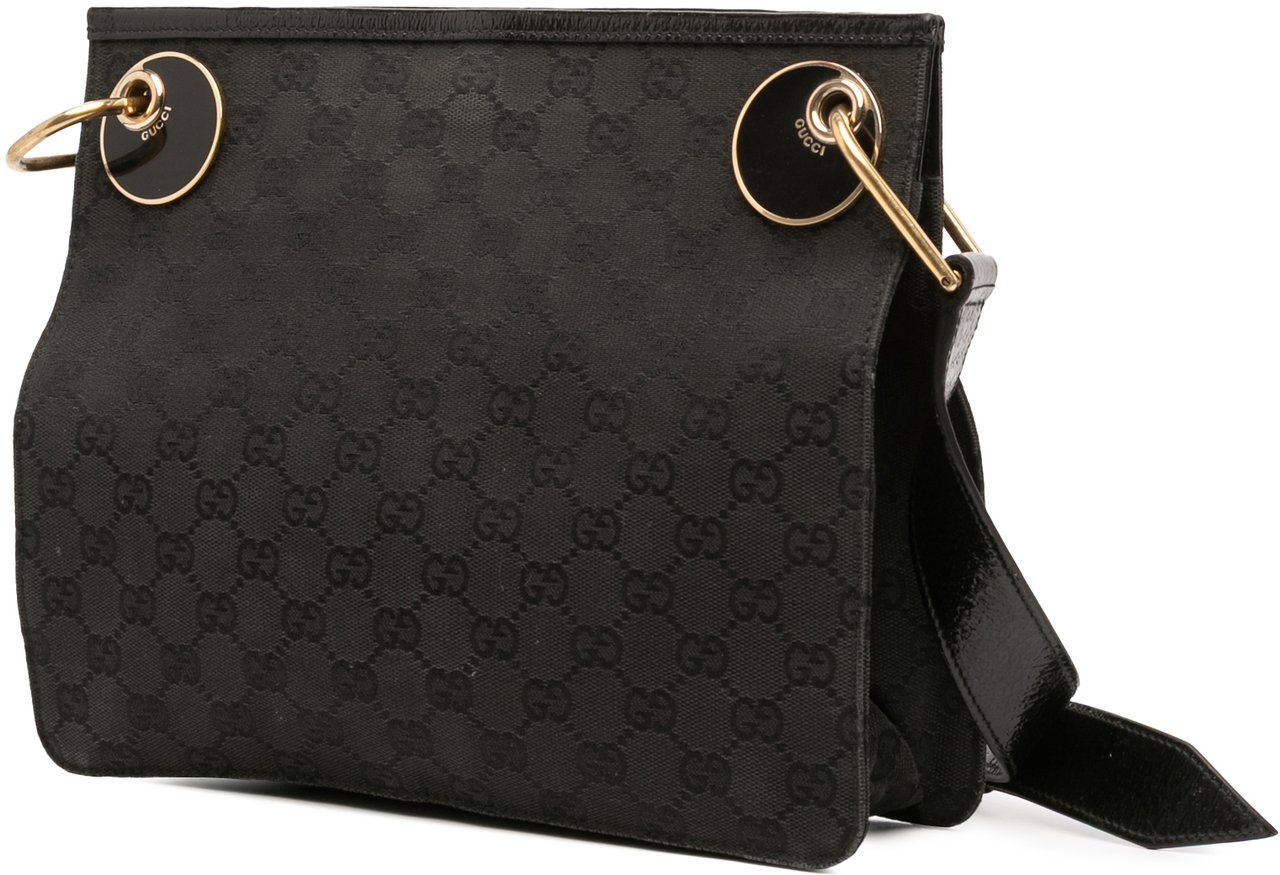 Gucci GG Canvas Eclipse Crossbody Zwart