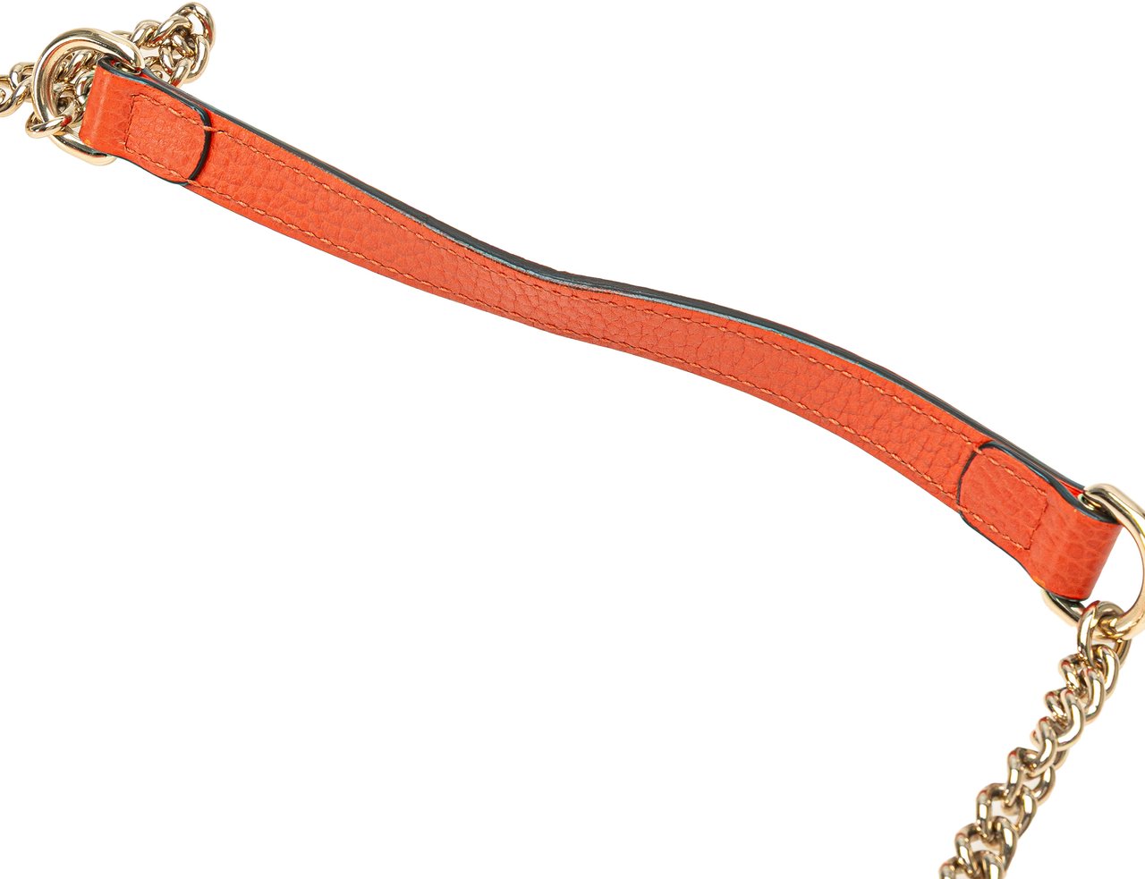 Gucci Small Dollar Calfskin Interlocking G Crossbody Oranje