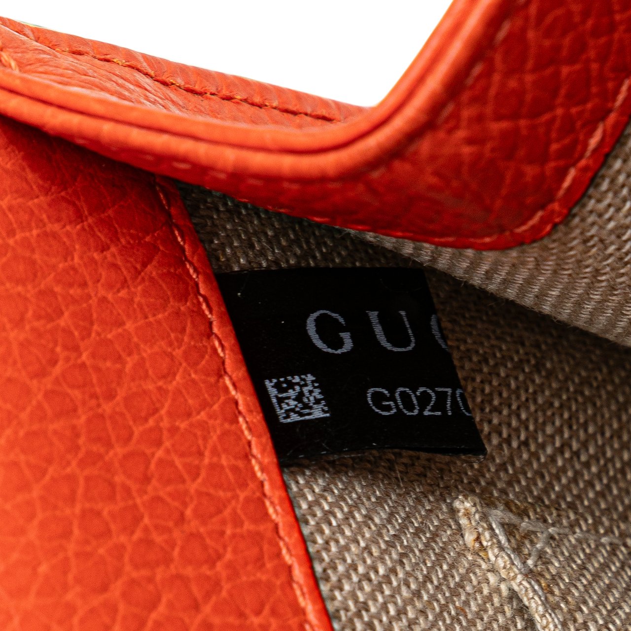 Gucci Small Dollar Calfskin Interlocking G Crossbody Oranje