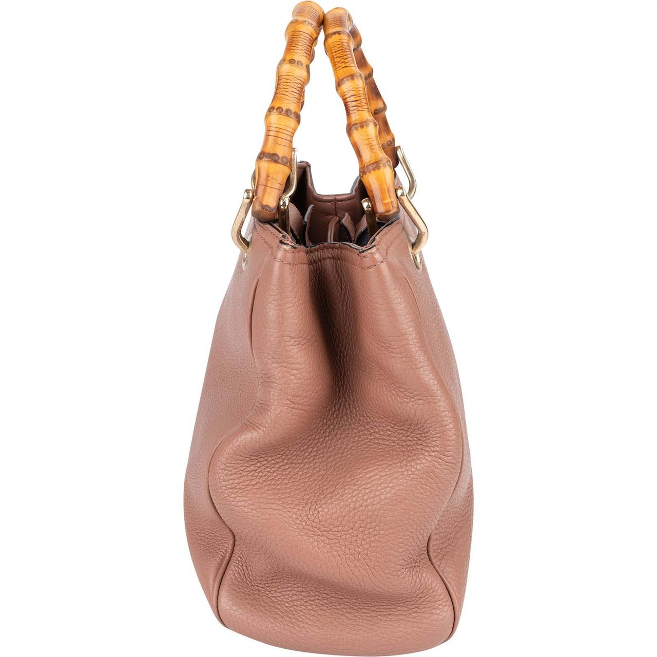 Gucci Gucci Leather Bamboo Handbag Rood