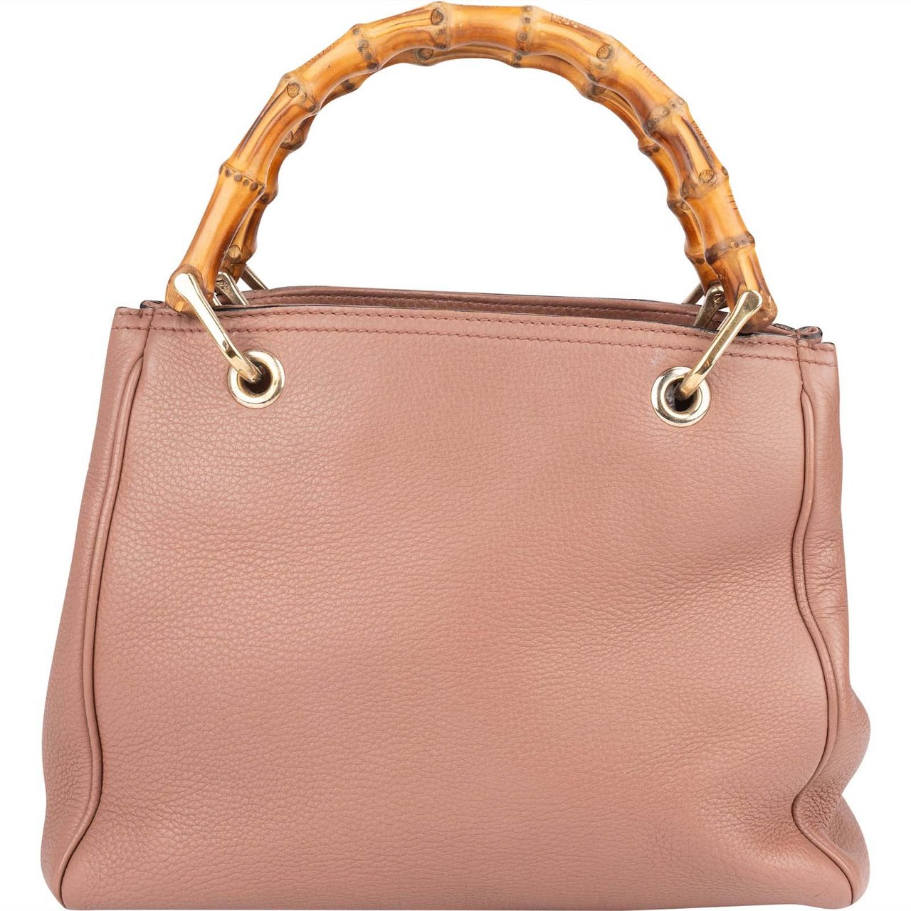 Gucci Gucci Leather Bamboo Handbag Rood