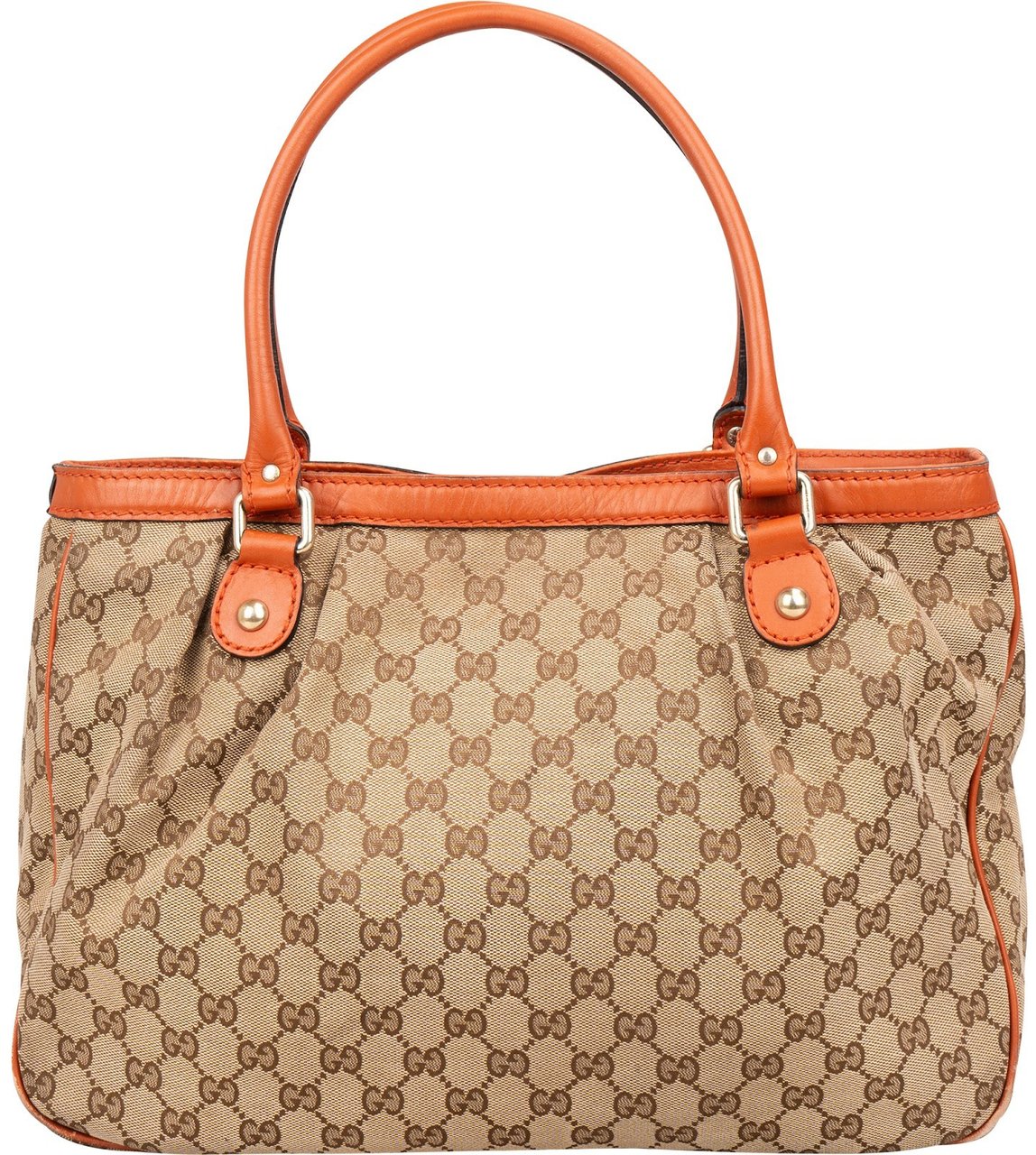 Gucci Gucci Monogram GG Sukey Handbag Bruin