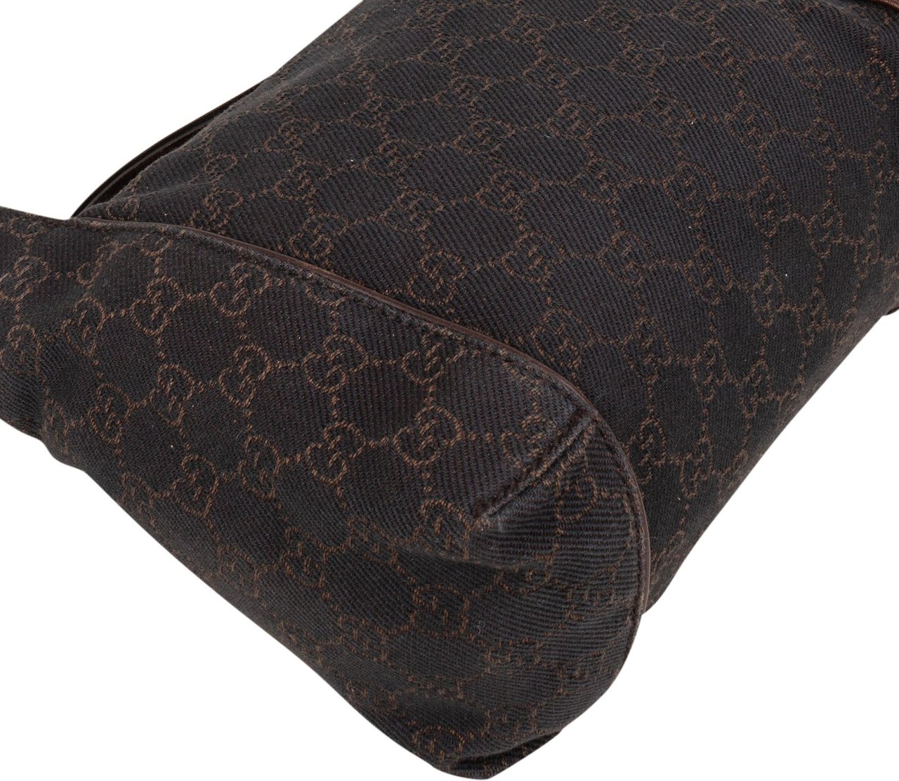 Gucci Gucci Monogram GG Mini Hobo Shoulder Bag Bruin