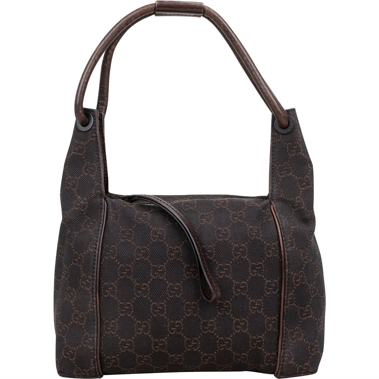 Gucci Gucci Monogram GG Mini Hobo Shoulder Bag Bruin