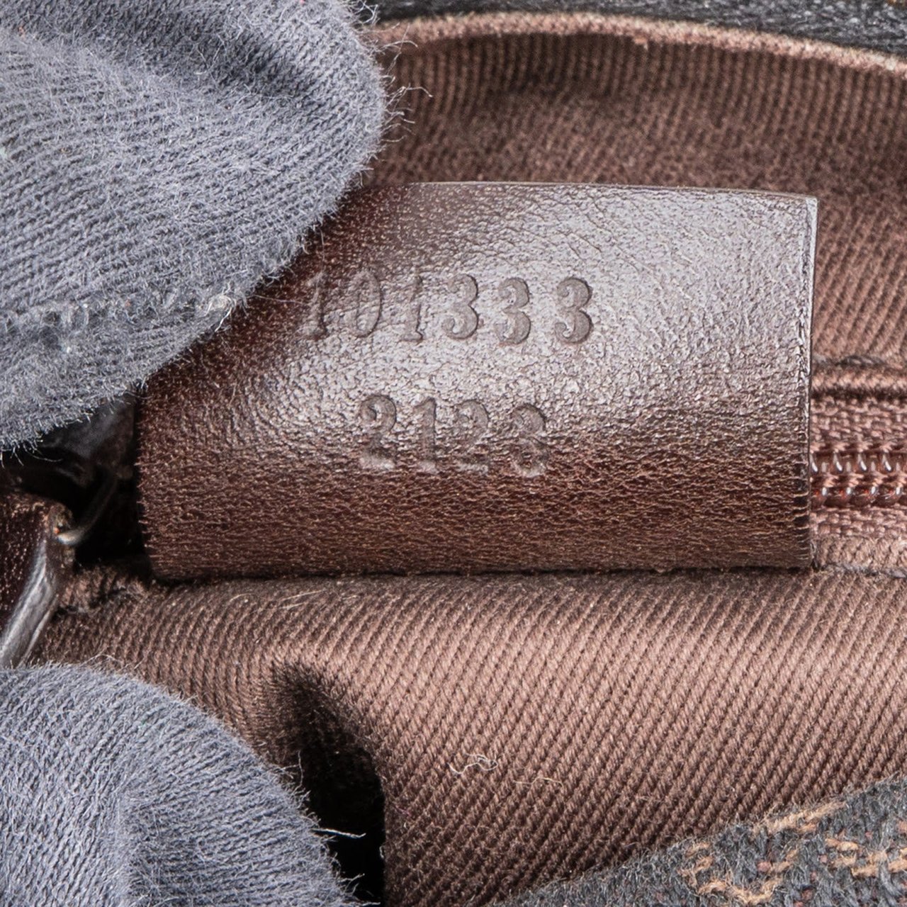 Gucci Gucci Monogram GG Mini Hobo Shoulder Bag Bruin