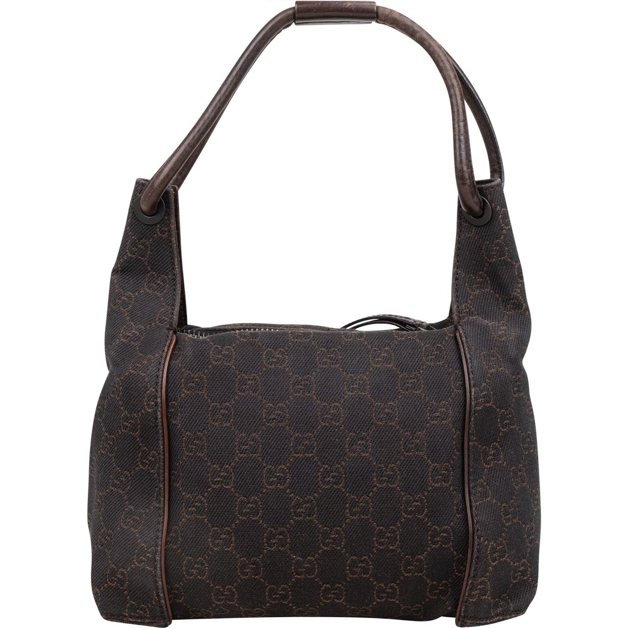 Gucci Gucci Monogram GG Mini Hobo Shoulder Bag Bruin