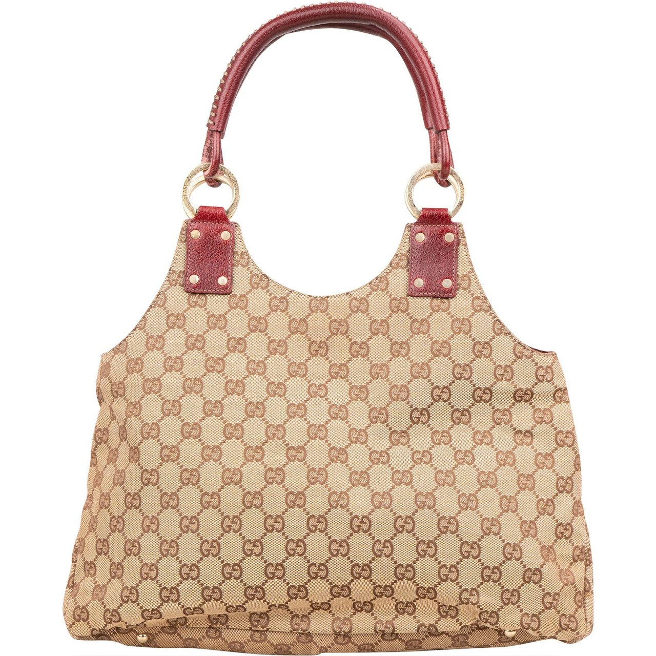 Gucci Gucci Monogram GG Hobo Handbag Beige