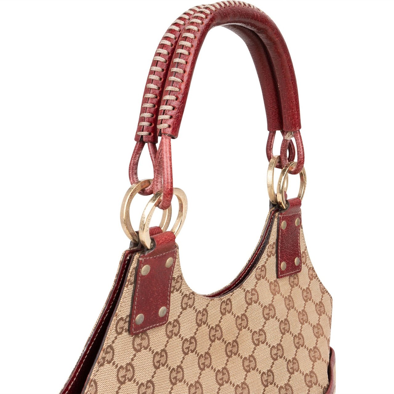 Gucci Gucci Monogram GG Hobo Handbag Beige