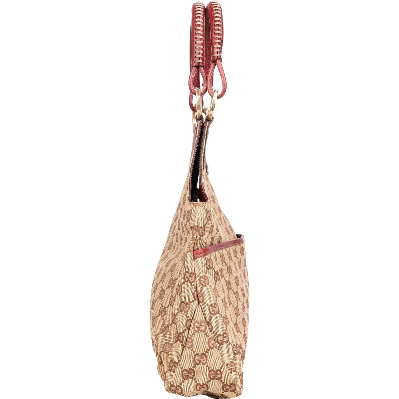 Gucci Gucci Monogram GG Hobo Handbag Beige