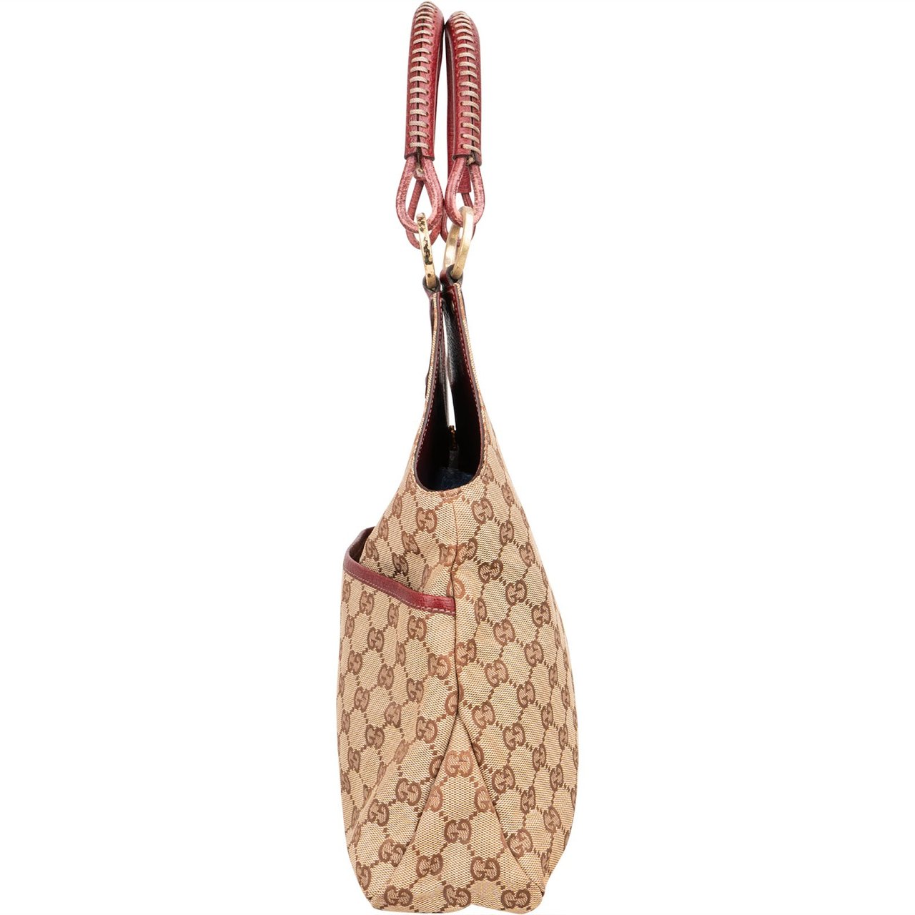 Gucci Gucci Monogram GG Hobo Handbag Beige