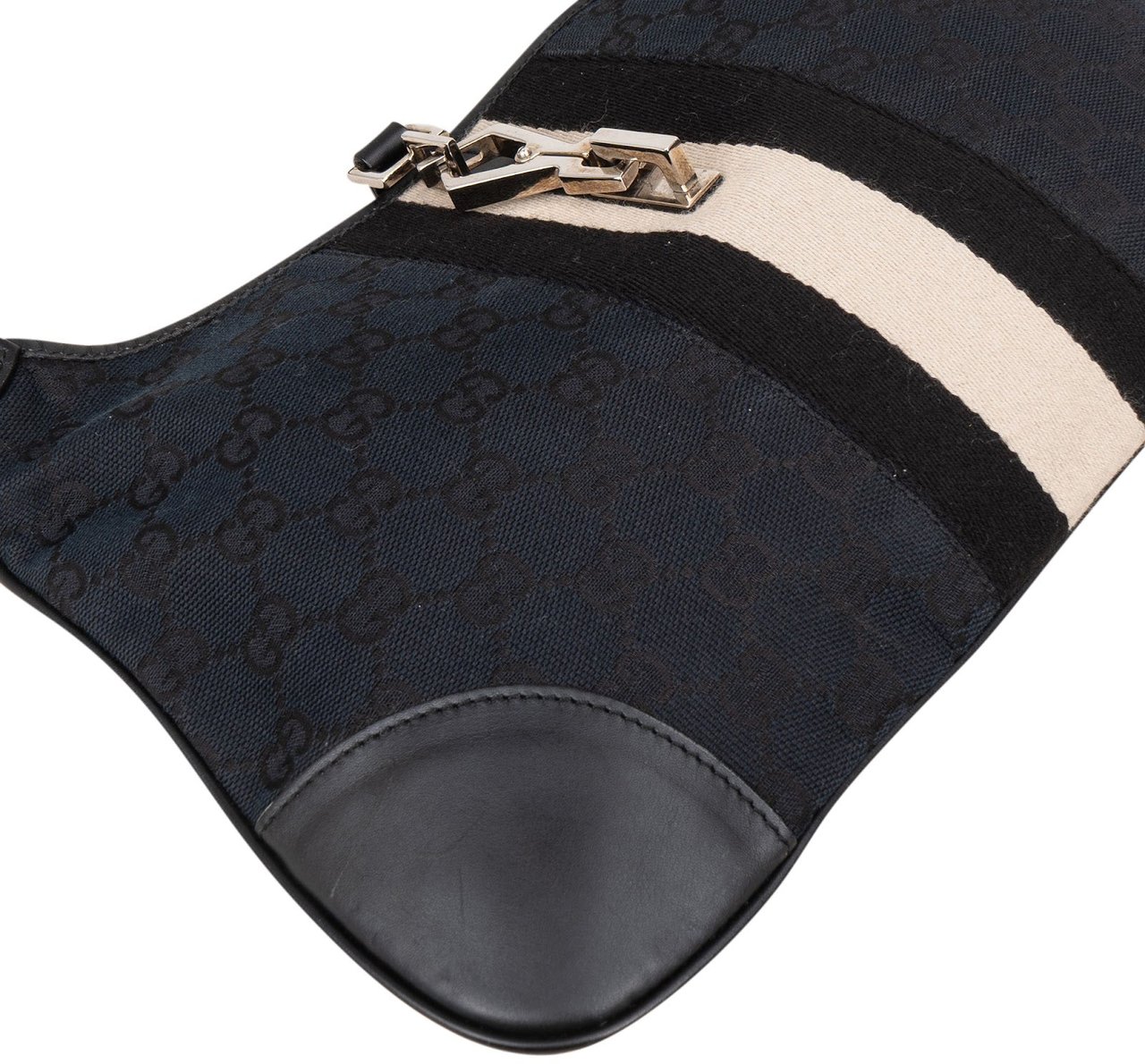 Gucci Gucci Monogram GG Jackie Handbag Zwart