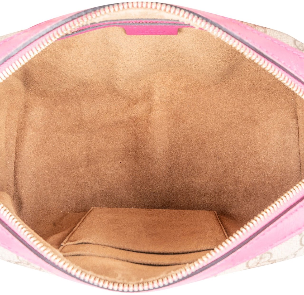 Gucci Gucci Monogram GG Supreme Bicolor Boston Handbag Beige