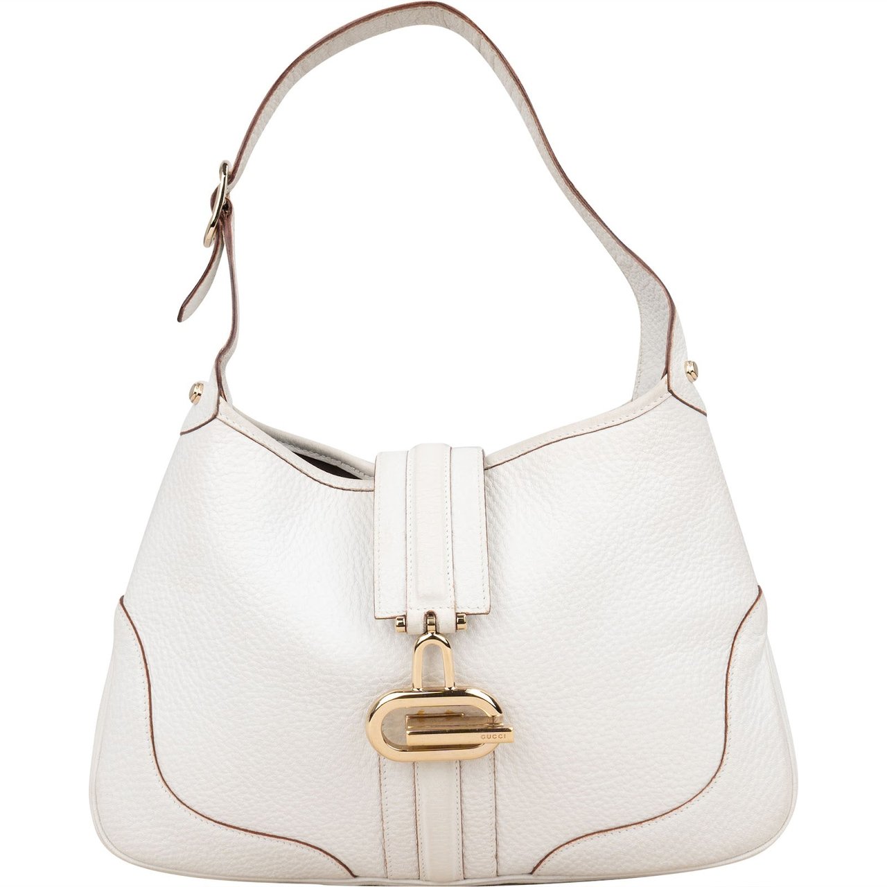 Gucci Gucci White Leather Jackie Shoulder Bag Wit