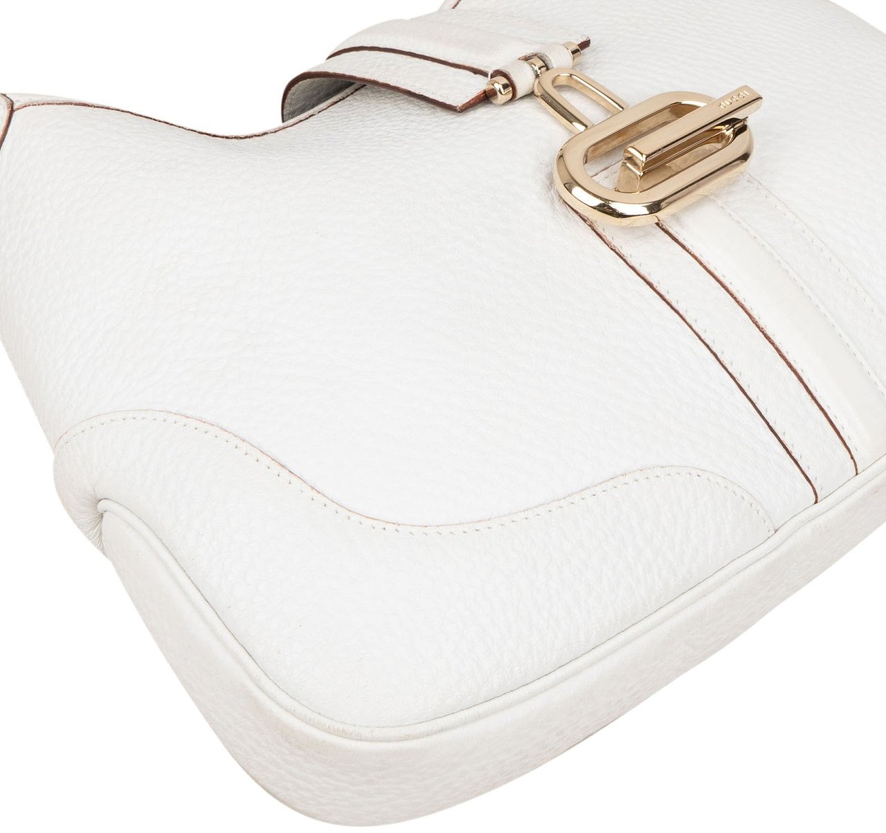 Gucci Gucci White Leather Jackie Shoulder Bag Wit