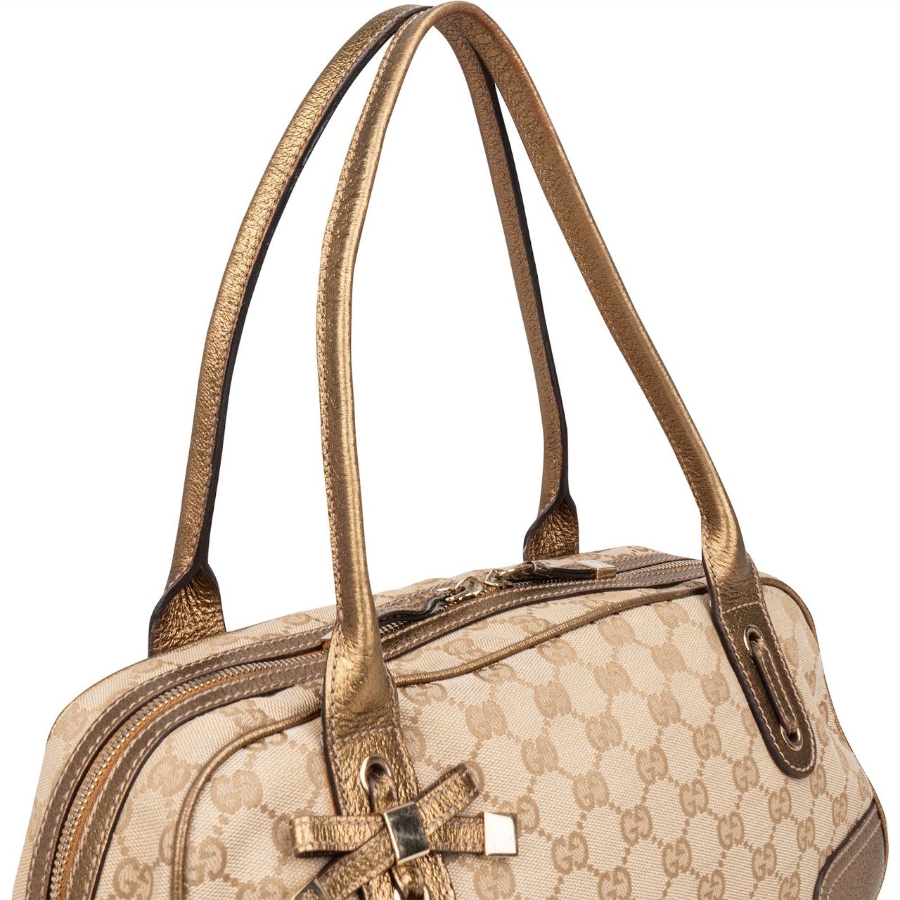 Gucci Gucci Monogram GG Princy Handbag Beige