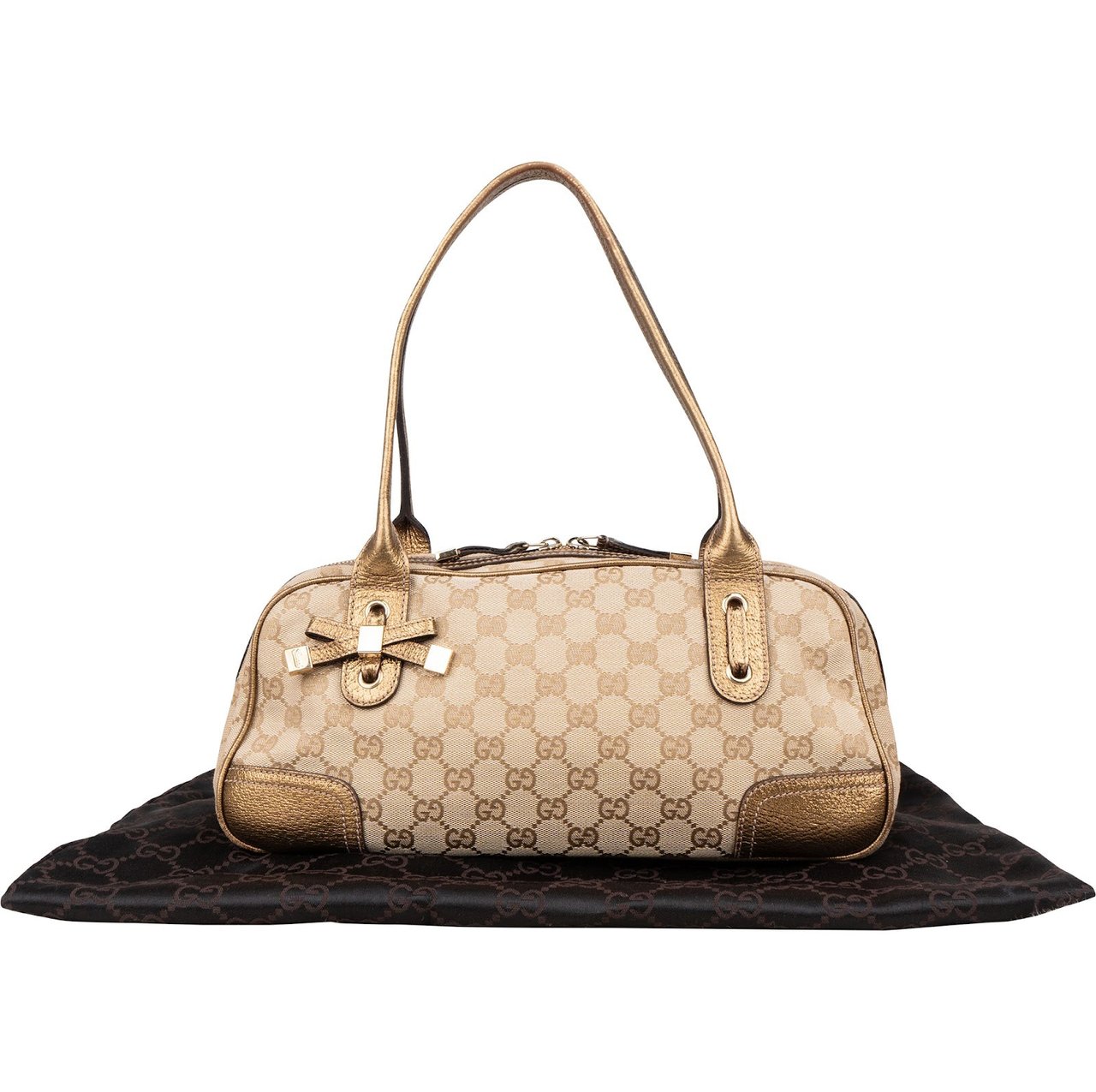 Gucci Gucci Monogram GG Princy Handbag Beige