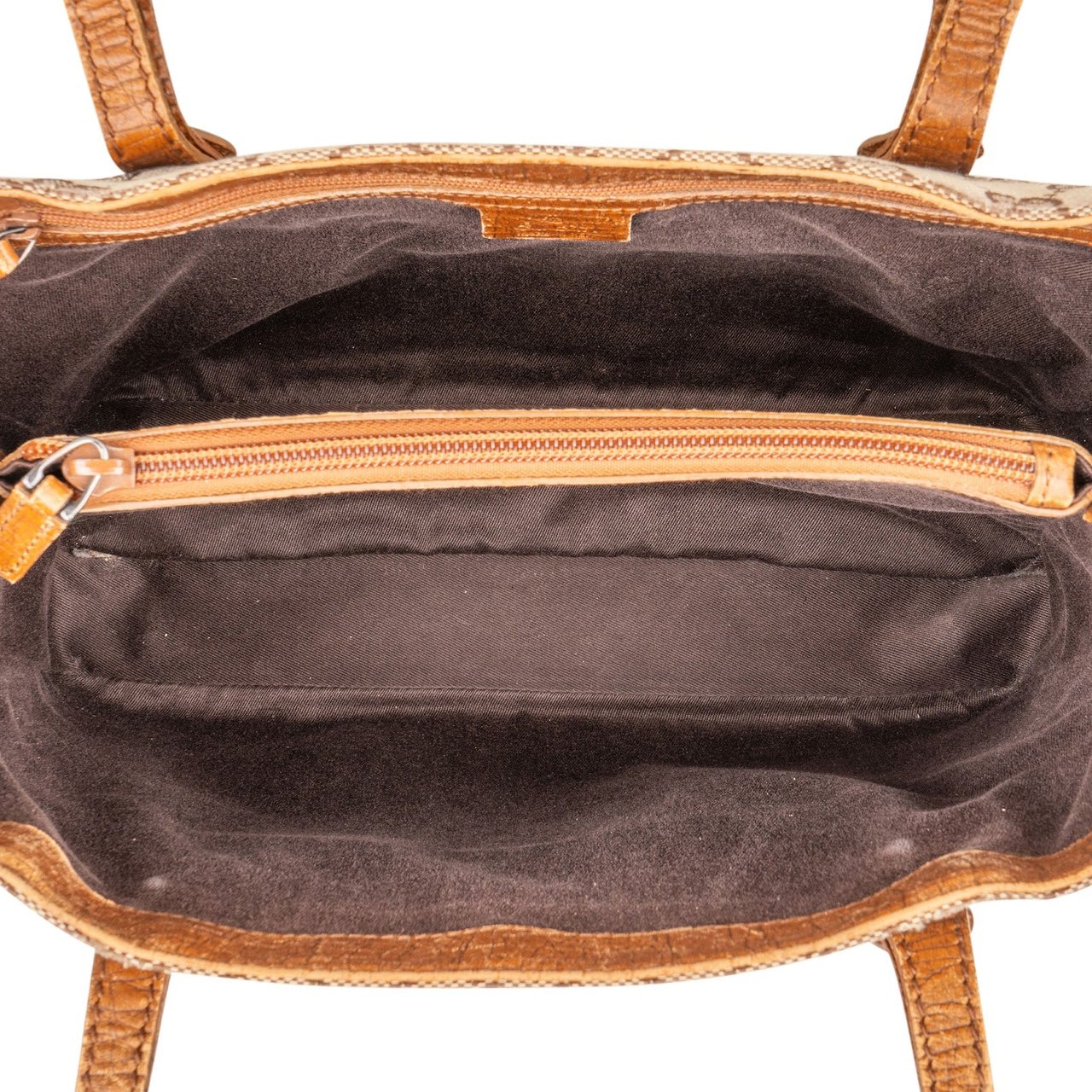 Gucci Monogram GG Bamboo Handbag Beige