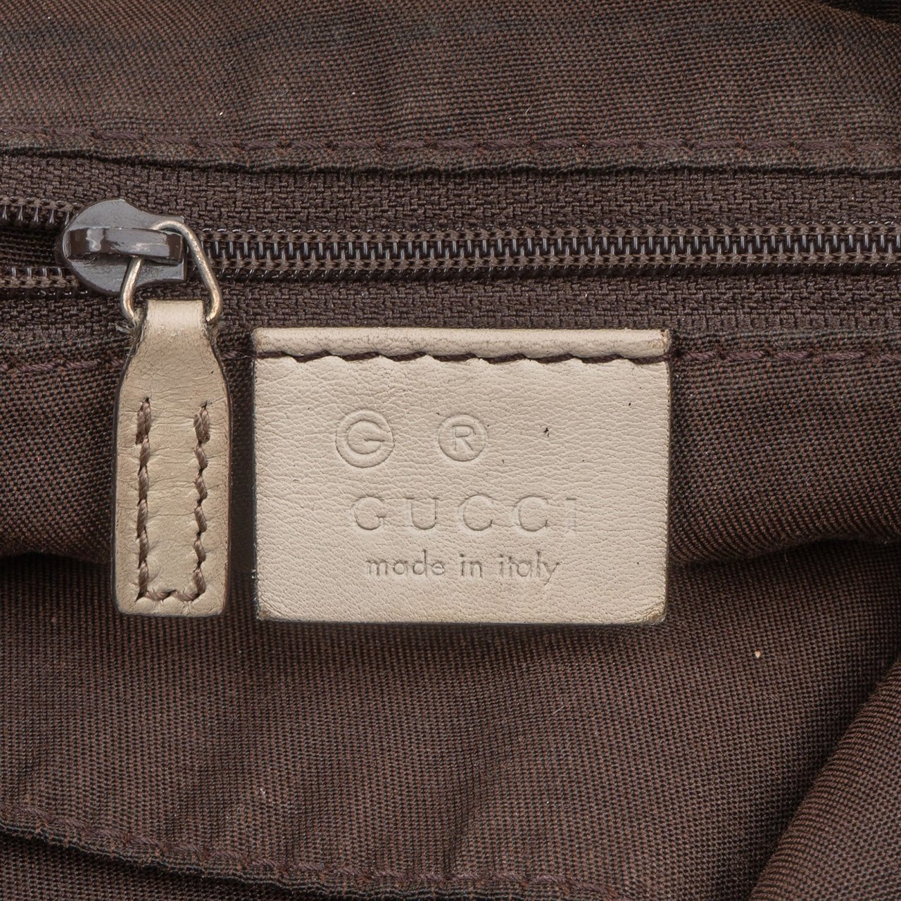 Gucci Gucci Monogram GG Sukey Handbag Bruin