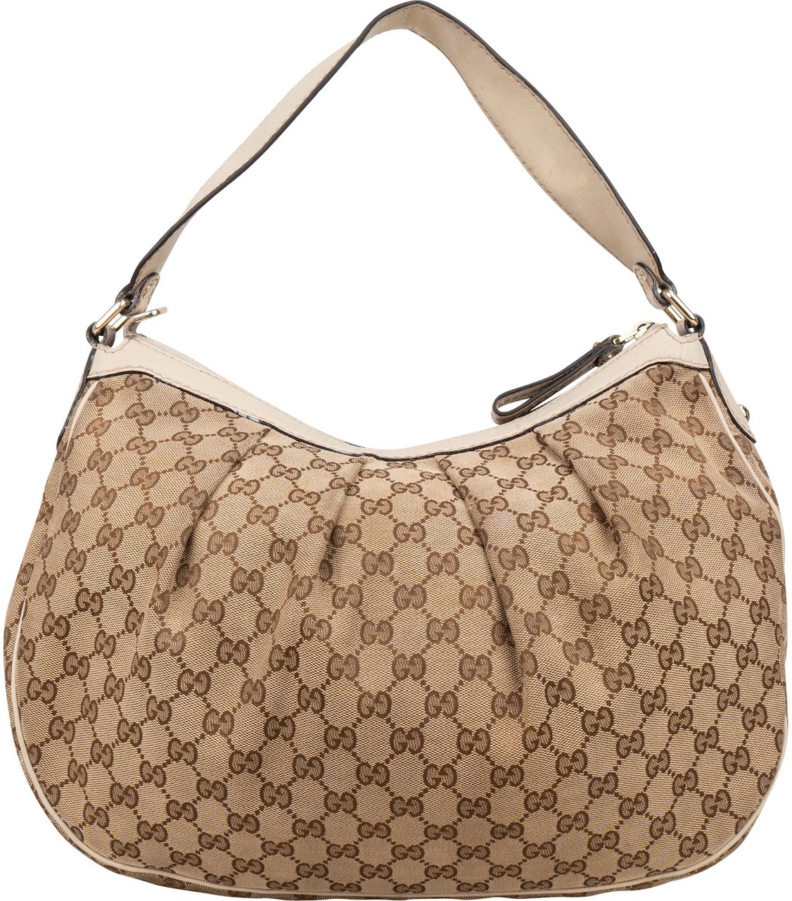 Gucci Gucci Monogram GG Sukey Handbag Bruin