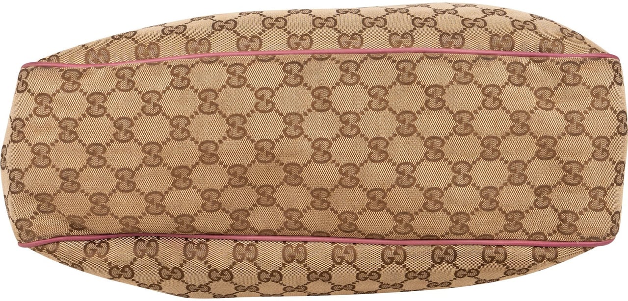 Gucci Gucci Monogram GG Sukey Handbag Beige