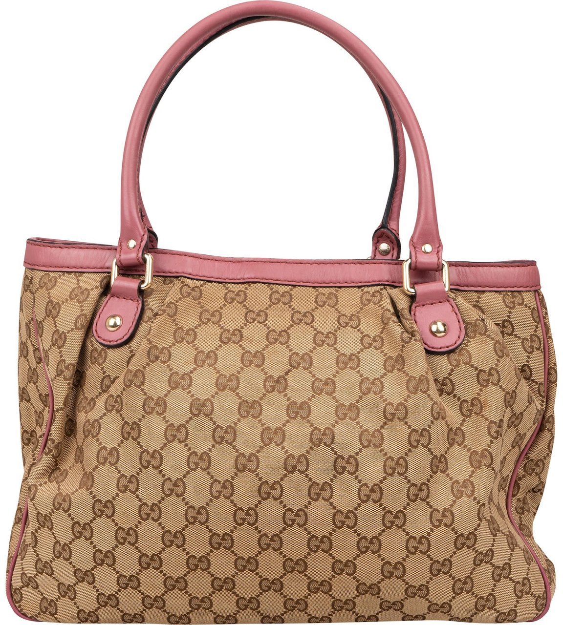 Gucci Gucci Monogram GG Sukey Handbag Beige