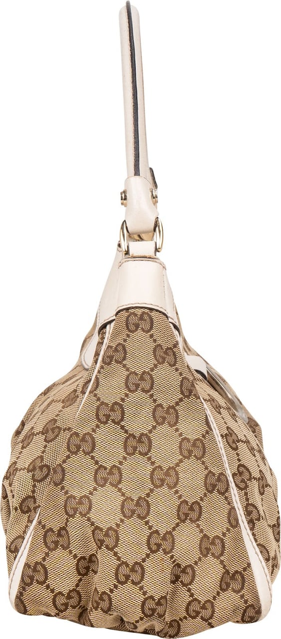 Gucci Gucci Monogram GG Abbey Handbag Bruin