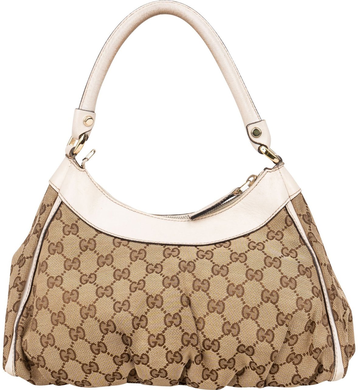 Gucci Gucci Monogram GG Abbey Handbag Bruin