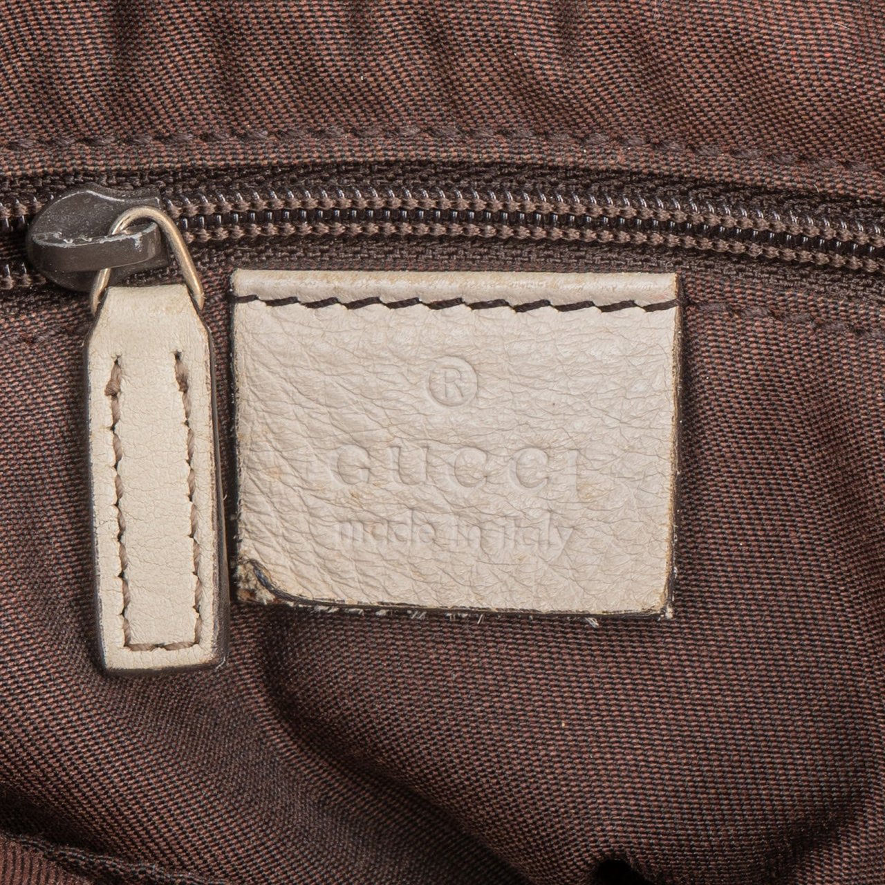 Gucci Gucci Monogram GG Abbey Handbag Bruin